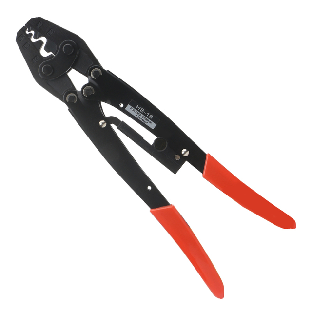 Alat Pengepit Terminal Ratchet HS-16 Digunakan untuk 16-6 AWG (Serupa dengan 1.5-16 mm&sup2;) Tang Pengelim Ratchet Terminal Tidak Bertebat