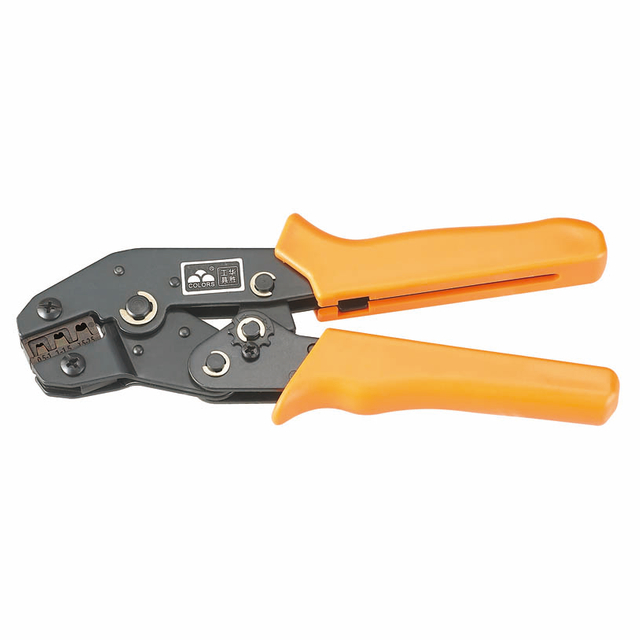 Herramienta de engarzado de alambre de trinquete para conectores de terminales de barril abierto SN-48B, herramienta de engarzado el&eacute;ctrico, alicates de engarzado para 22-14 AWG