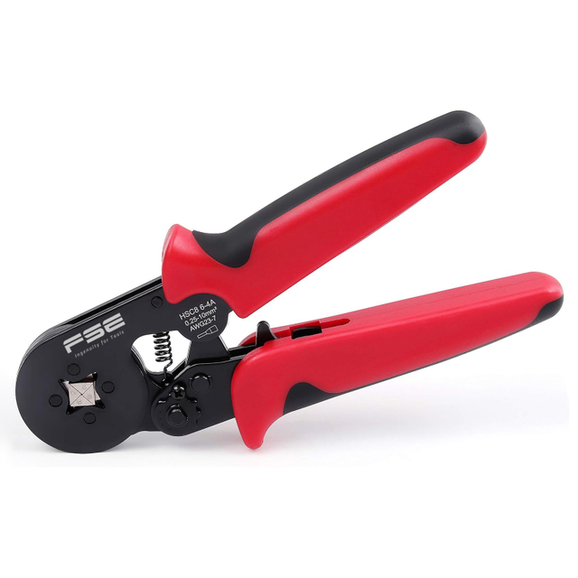 Mini alicate de crimpagem autoajust&aacute;vel multigama para mangas finais HSC8 6-4A
